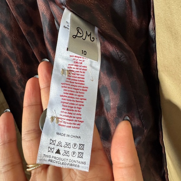 NWT Damson Madder Ella Cotton Trench Coat in Tan - Picture 15 of 16